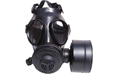 Gas mask.